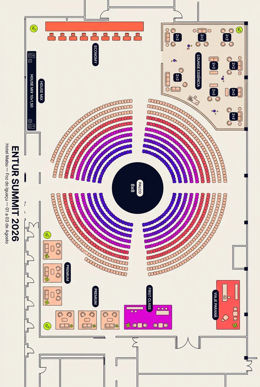 Mapa do ENTUR Summit 2026